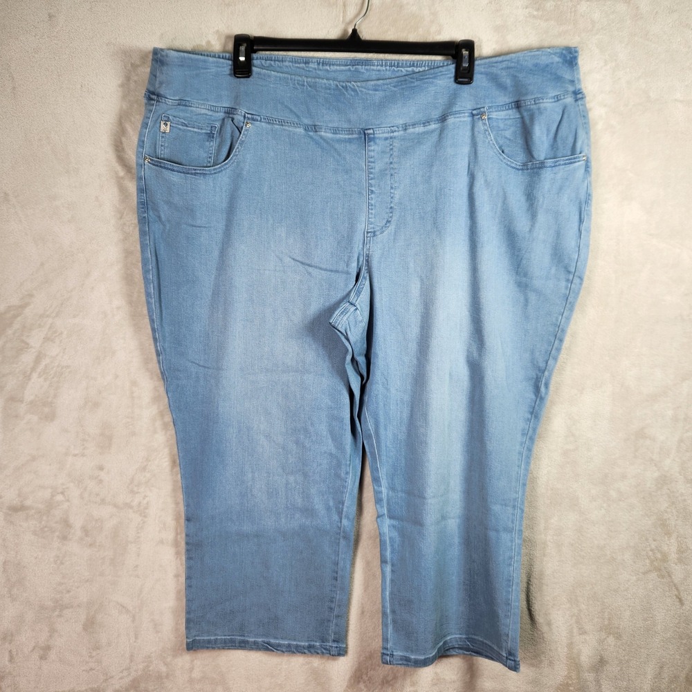 Belle Kim Gravel Cropped Jeans Women 32 Vintage Blue Primabelle Straight A575232